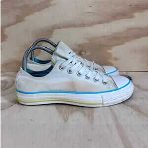 Converse All Star - CT Low Top Skate - Sneakers - White/Blue - Women's - 7